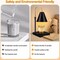 Candle Warmer, Candle Warmer Lamp with Timer Dimmable and Adjustable Height Candle Lamp Warmer Compatible with Jar Candles for Home Decor Electric Wax Melter Warmer, Wooden Base (Black)